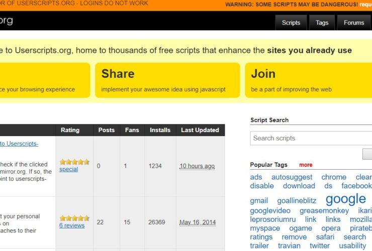 UserScripts Mirrors