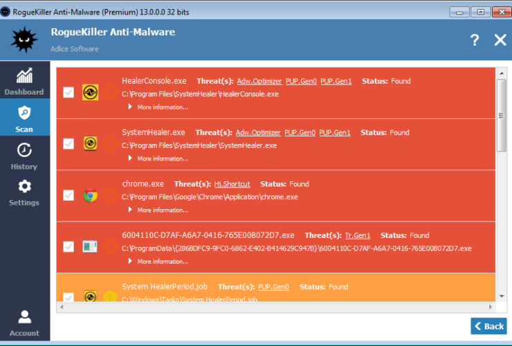 Rogue Killer Anti-Malware