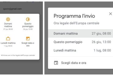 Programmare Invio Mail GMail