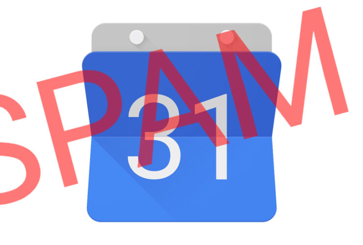 Google Calendar Spam