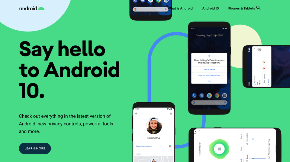 Android 10 Home Smartphone Updated