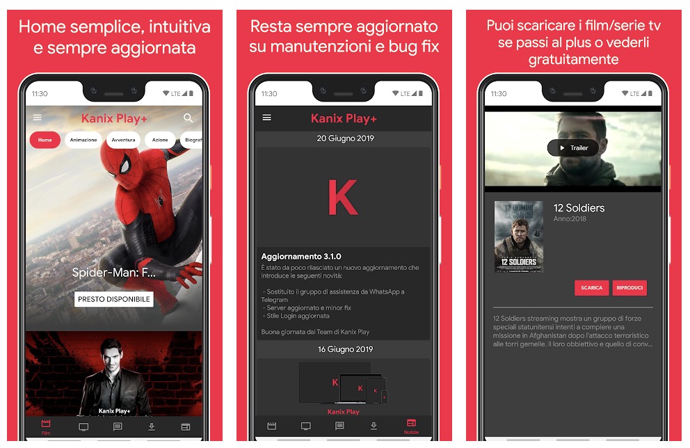 App Android Film e Serie TV Streaming Gratis Android Gratis Kanix Play