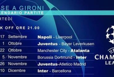 Champions League su Canale 5