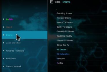 Enigma Kodi addons Film Inglese