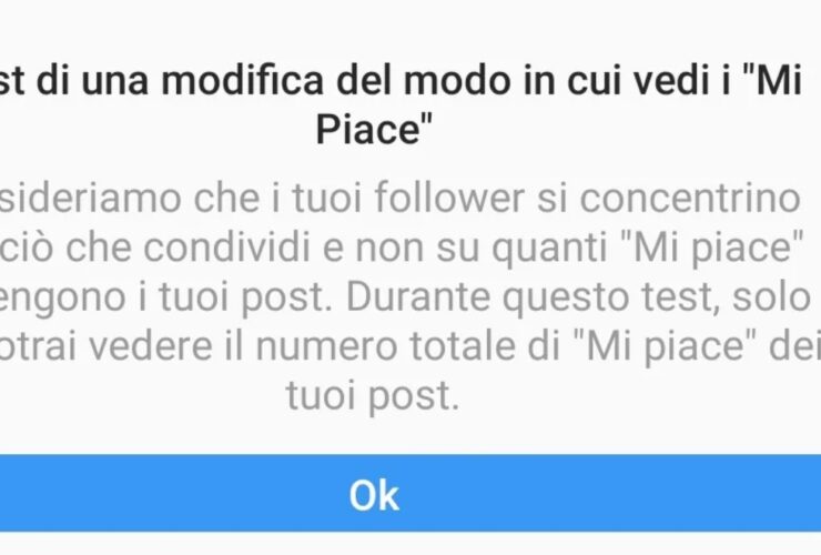 Instagram toglie Mi Piace
