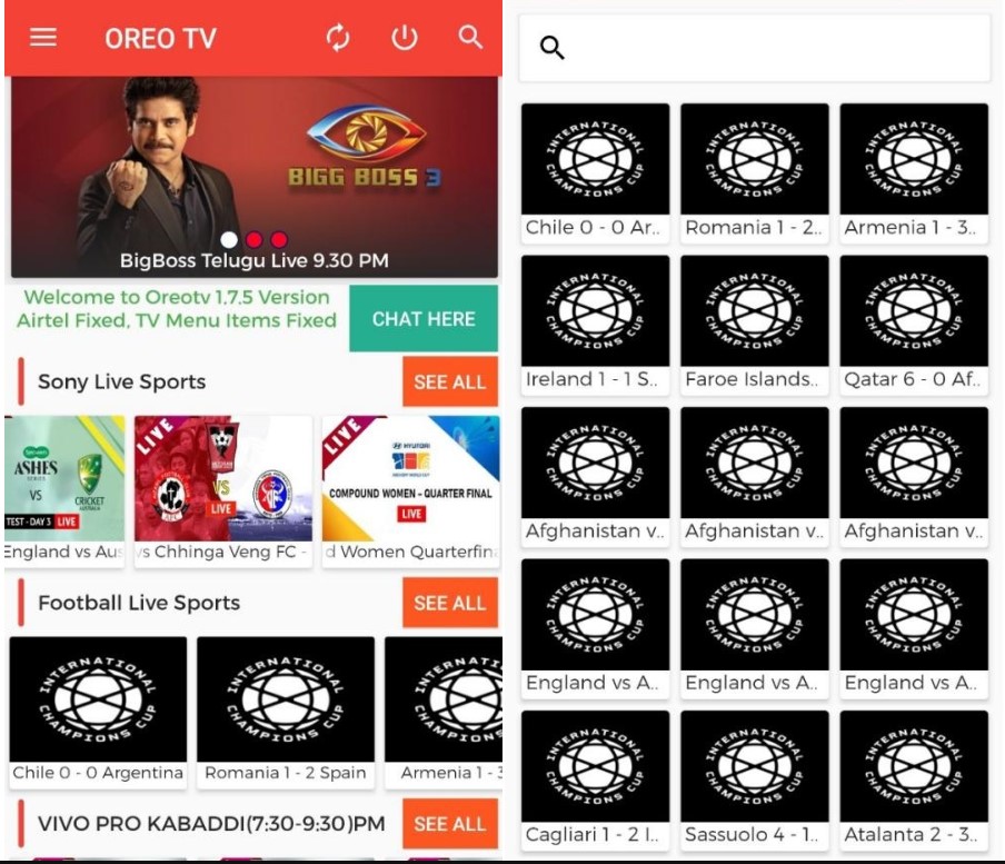 OREO TV Android APK