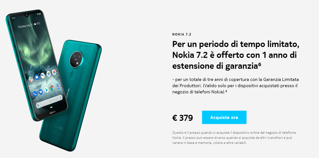 Nokia Garanzia 3 anni Store Ufficiale