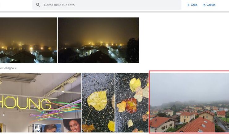 Salvare Foto su Google Foto