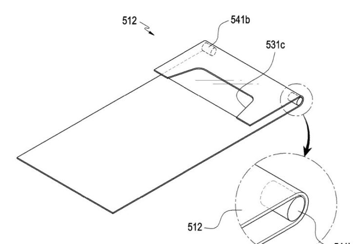 Samsung Display pieghevole arrotolato