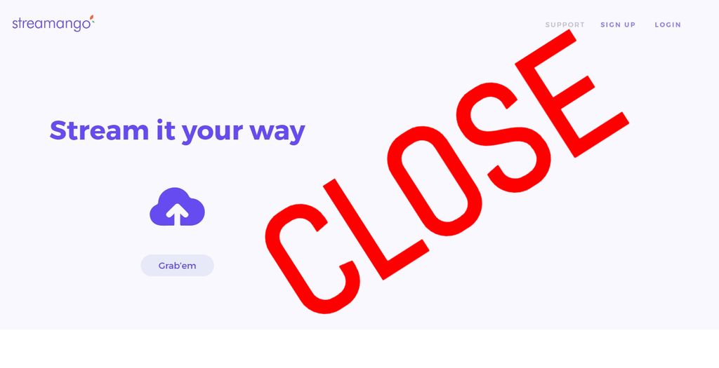 Streamango.com Close