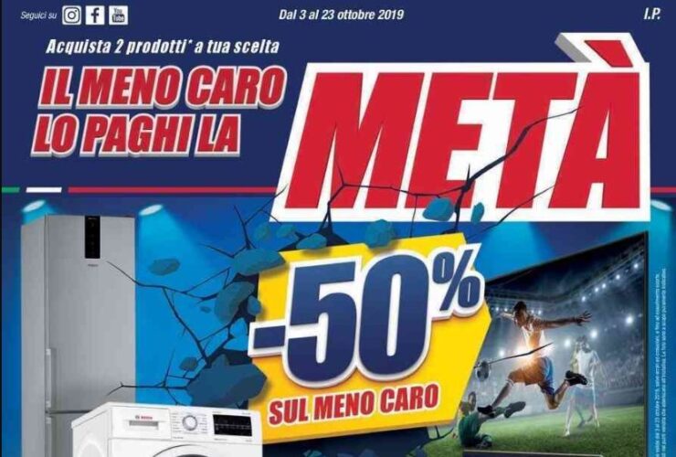 Trony Meno Caro la Meta' ottobre 2019