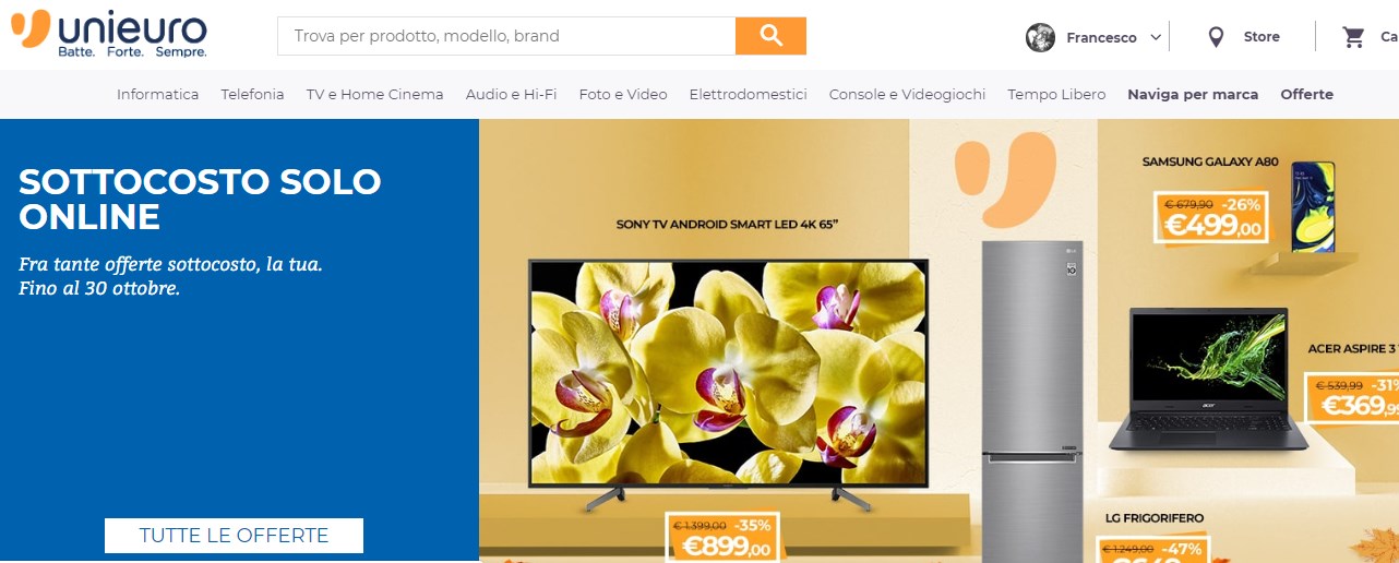 Unieuro Sottocosto Online