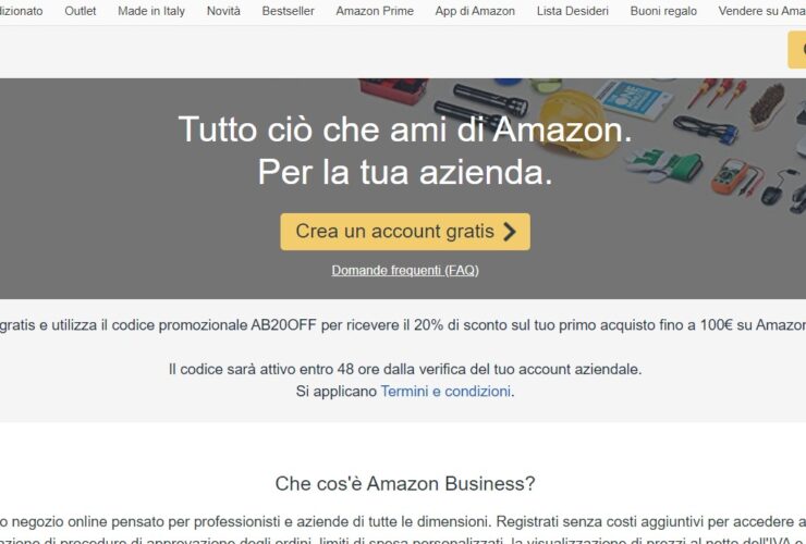 Amazon Business Codice Sconto