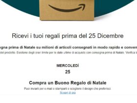 Amazon Regali prima di Natale