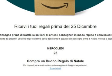 Amazon Regali prima di Natale