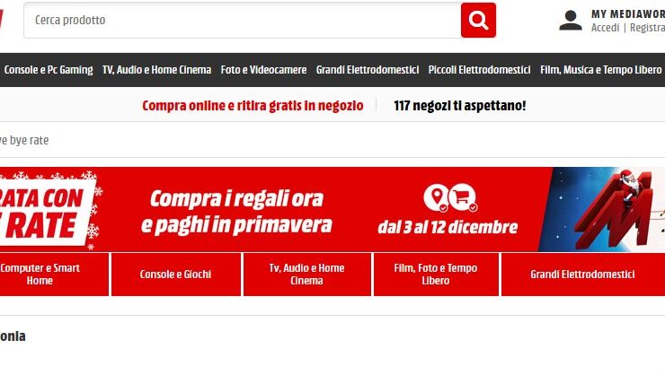 MediaWorld Bye Bye Rata dicembre 2019