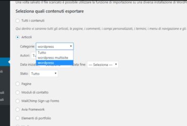 Spostare Articoli Wordpress in Categorie e TAG