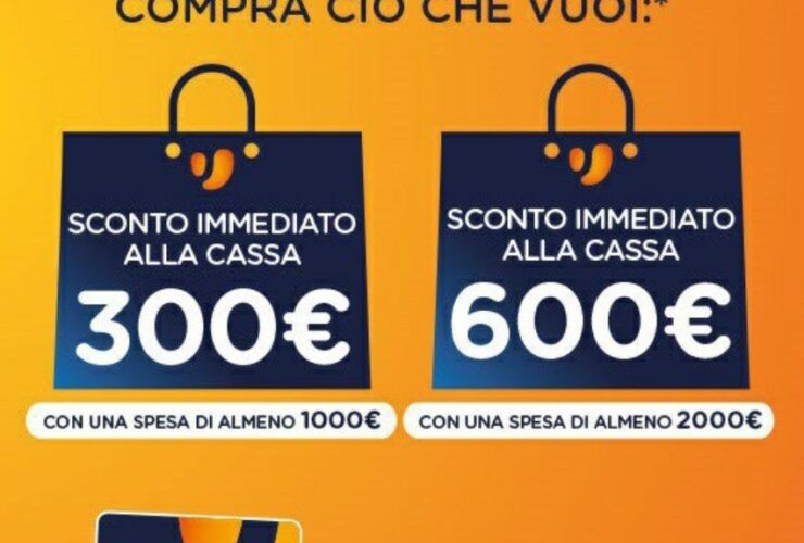 Unieuro 600 euro di sconti