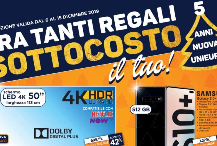 Unieuro Sottocosto Natale 2019