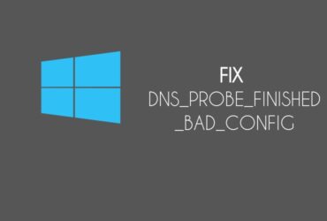 DNS Probe Finished No Internet