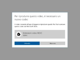 Estensioni video HEVC Gratis WIndows 10