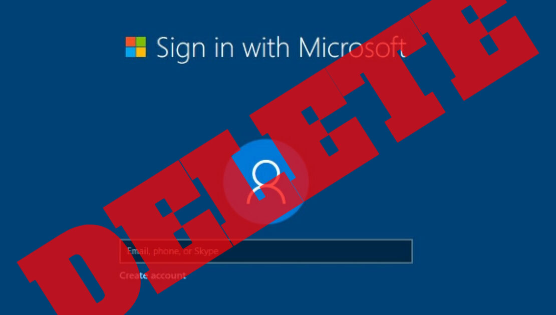 Microsoft Account Delete