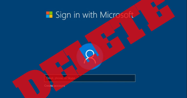 Microsoft Account Delete