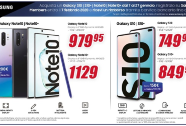 Samsung Galaxy Note 10 e S10 Rimborso