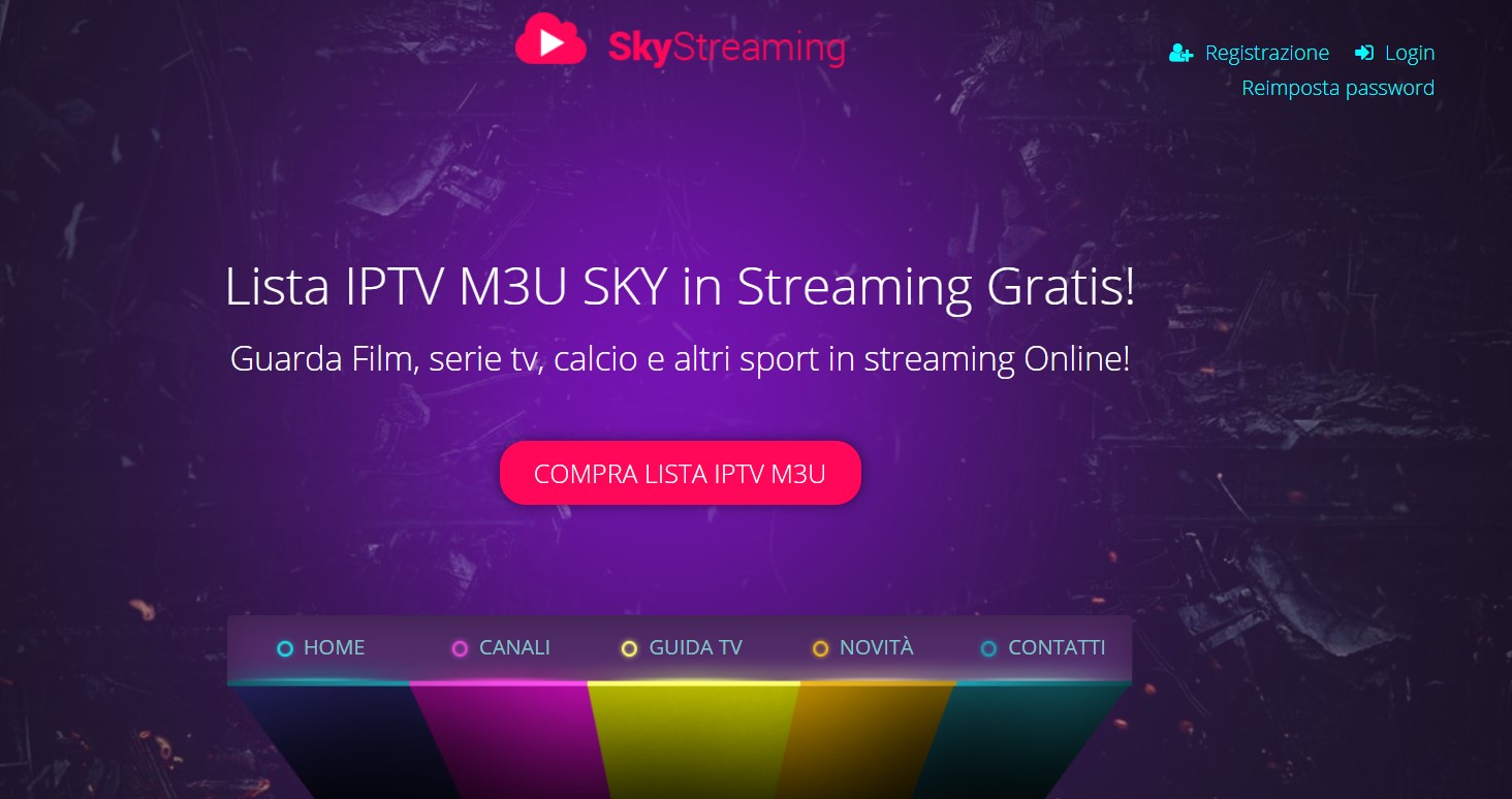 SkyStreaming IPTV Streaming nuovo indirizzo