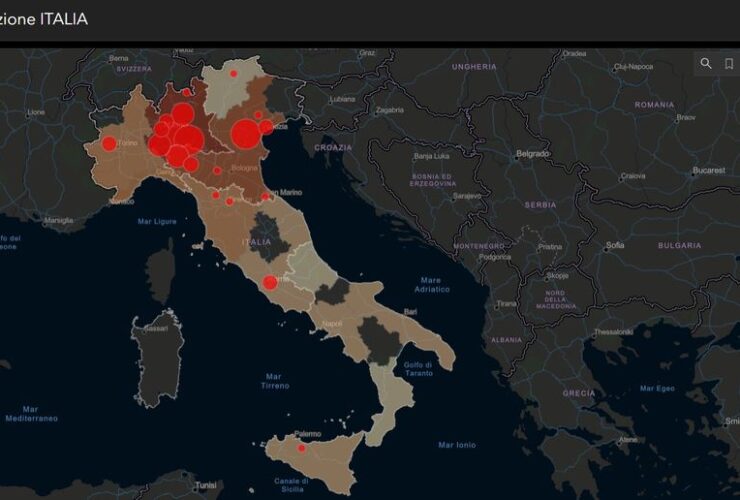 Coronavirus Mappa Italia
