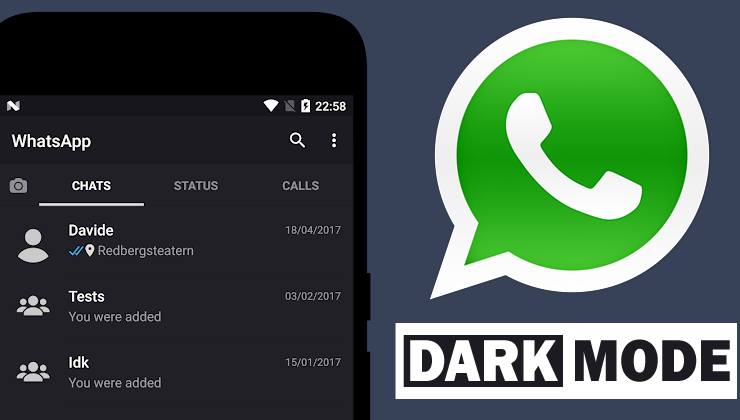 Dark Mode WhatsApp iOS