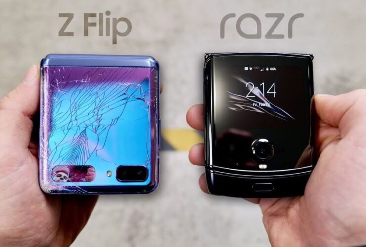 Drop Test Z Flip vs Razr
