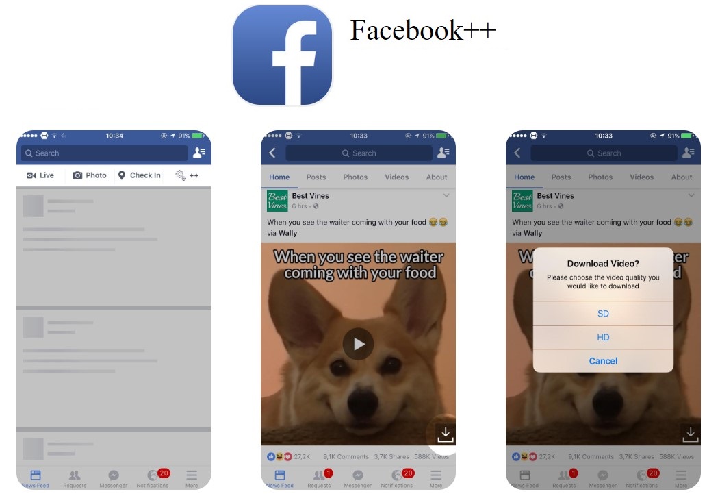 Facebook++ iOS