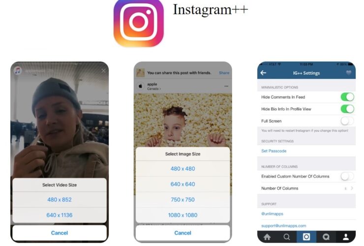 Instagram++ iOS
