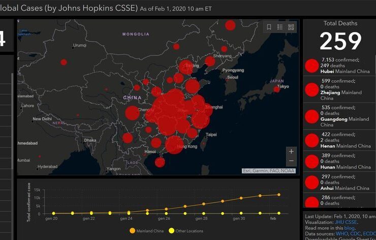 Mappa Coronavirus Contagio