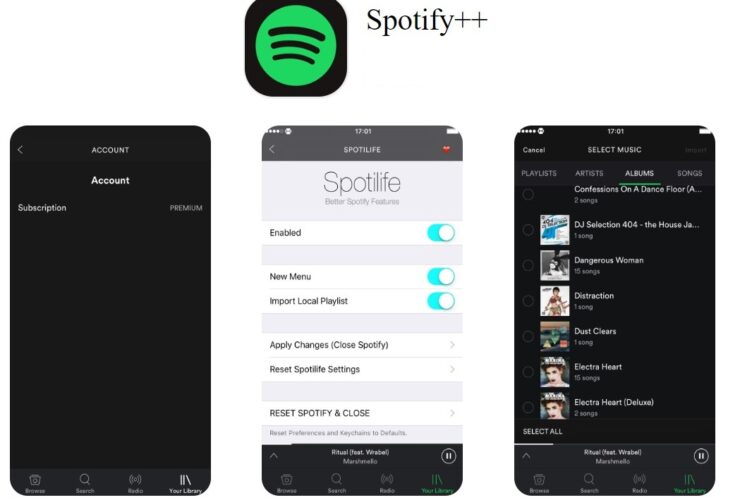 Spotify++ iOS