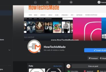 Facebook Nuovo Design - Dark Mode Pagine