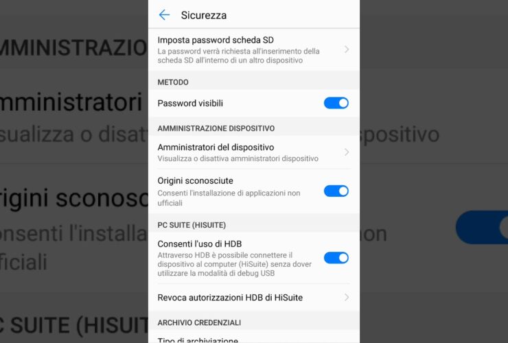 Abilitare Sorgenti Sconosciute Android