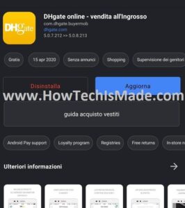 Aurora Store Aggiorna App