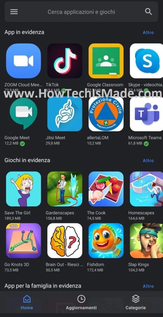 scaricare giochi senza play store