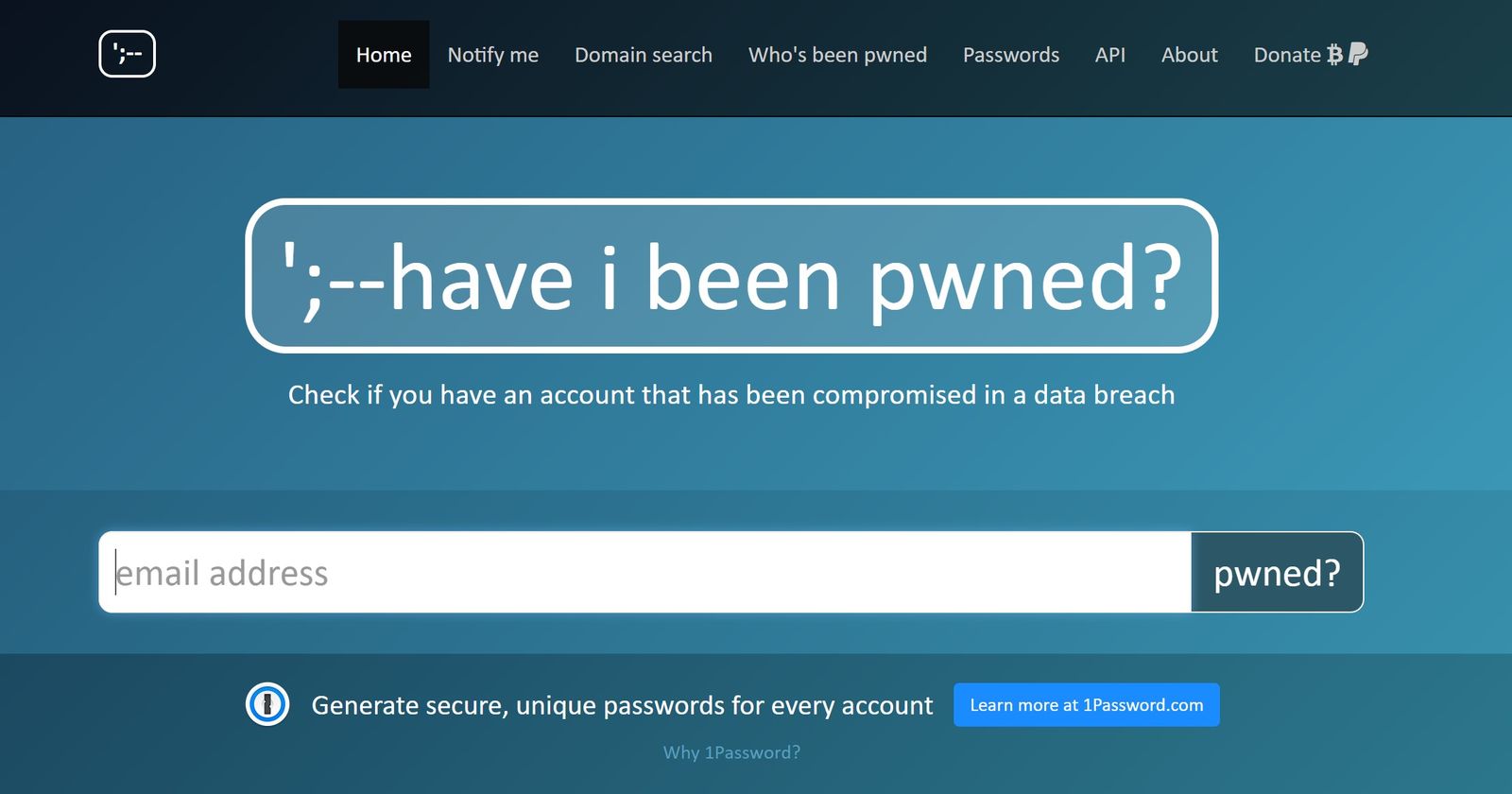 Have i been Pwned