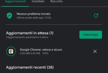 Problema Play Store Aggiornamento Infinito App 100%