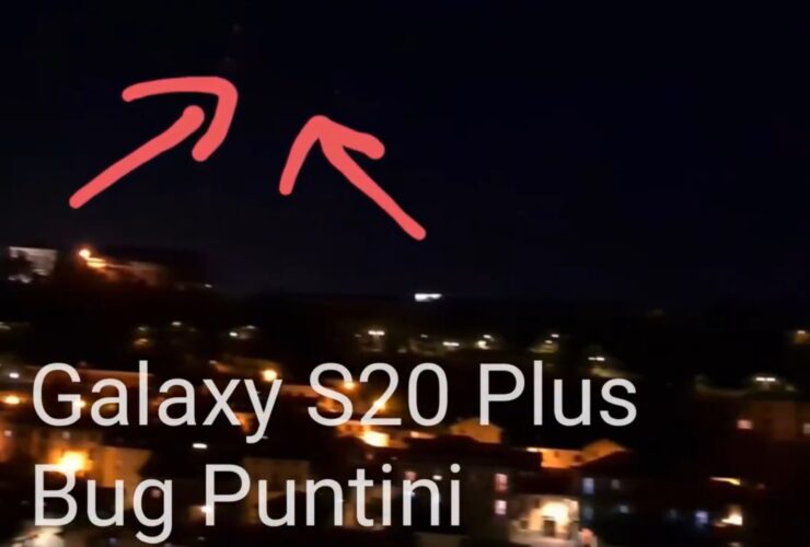 BUG Puntini Fotocamera Galaxy S20 Plus
