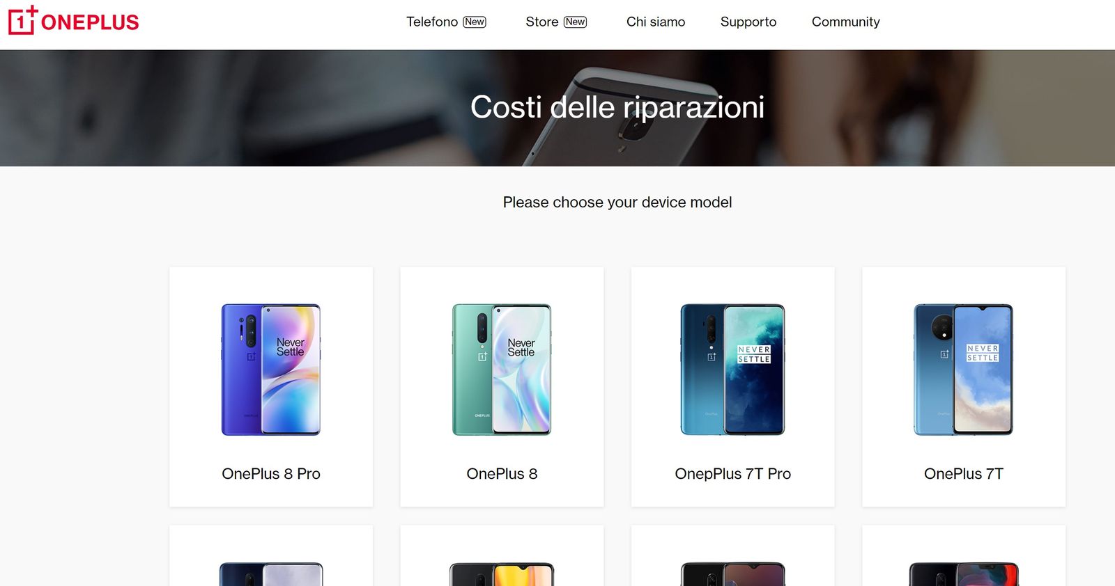 OnePlus Costo Riparazioni