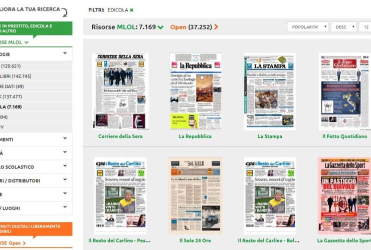 Quotidiani Gratis MLOL