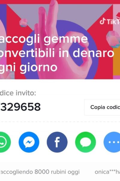 TikTok Codice Invito