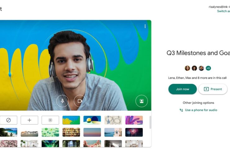 Google Meet Sfondi Personalizzati
