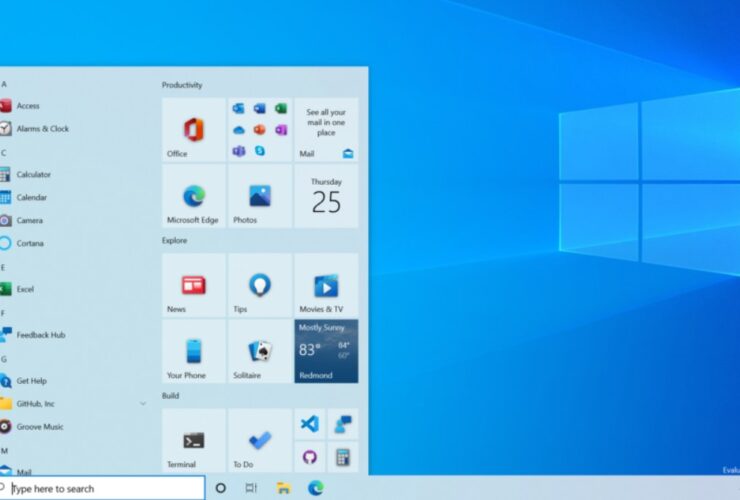 New Start Menu Windows 10