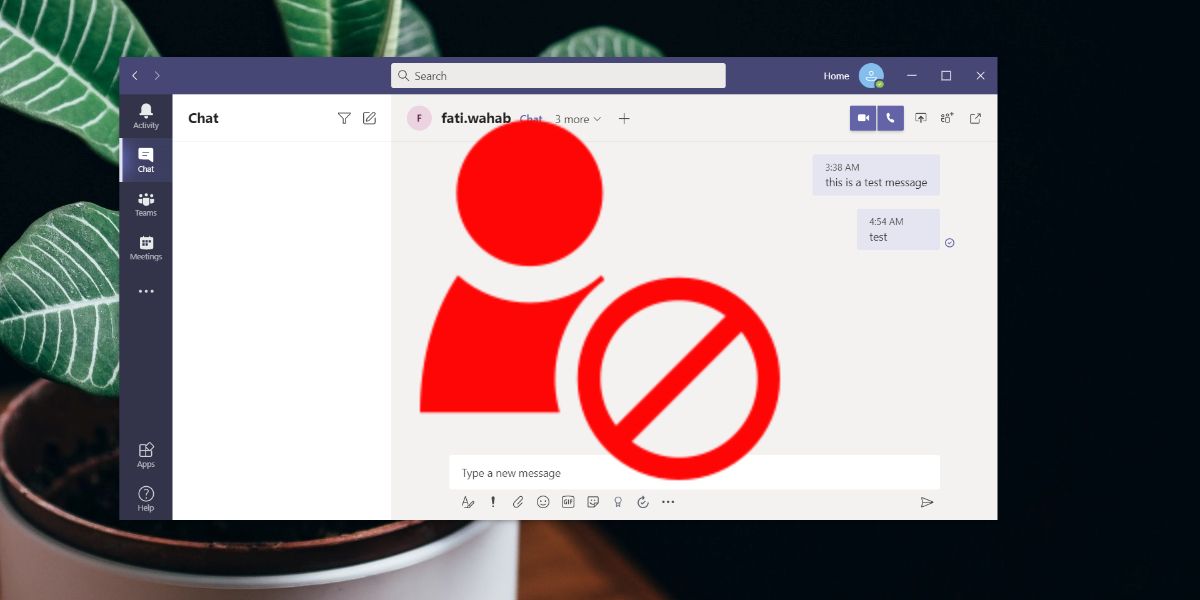 Bloccare Contatto Microsoft Teams