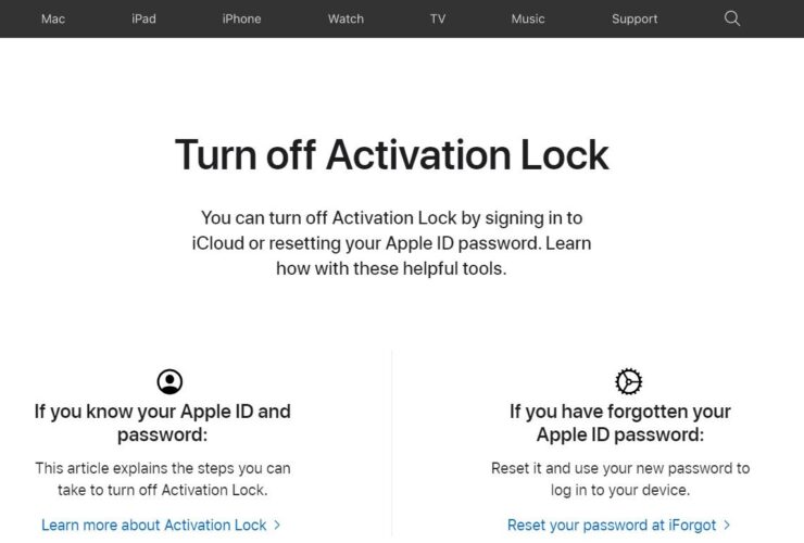 Richiedere ad Apple lo sblocco iCloud e Activation Lock
